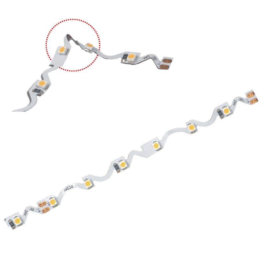 S-shape LED Strip 90-degree Illumation