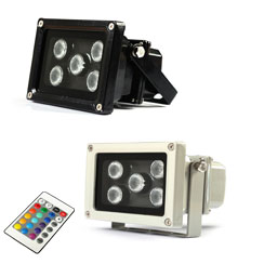 IR remote control 5x3W RGB led floodlight