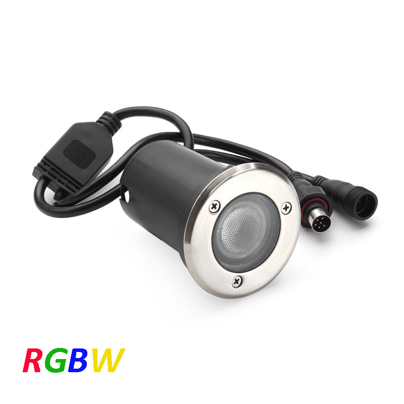RGBW 8W Waterproof LED Underground Light 24VDC