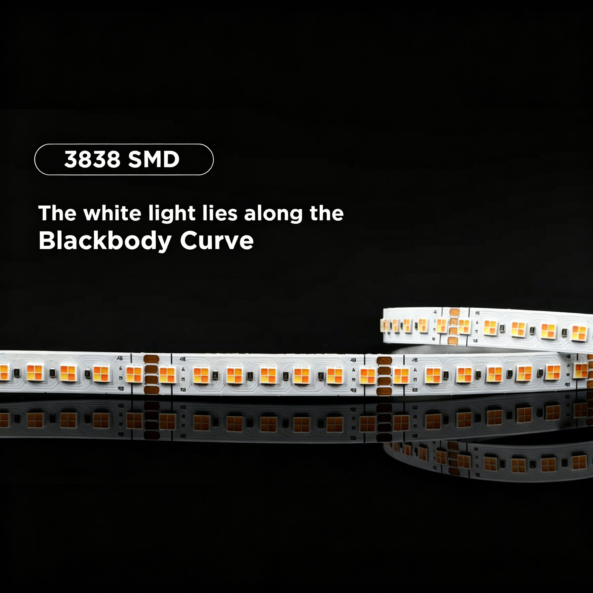 22W 24V 126LEDs CCT Blackbody Curve 3838