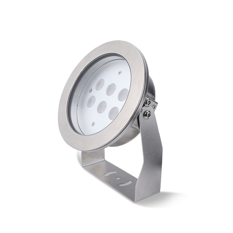 6-LED LED Underwater Spot Light Surface Mounted  With U Shape Bracket in Single Color / RGB