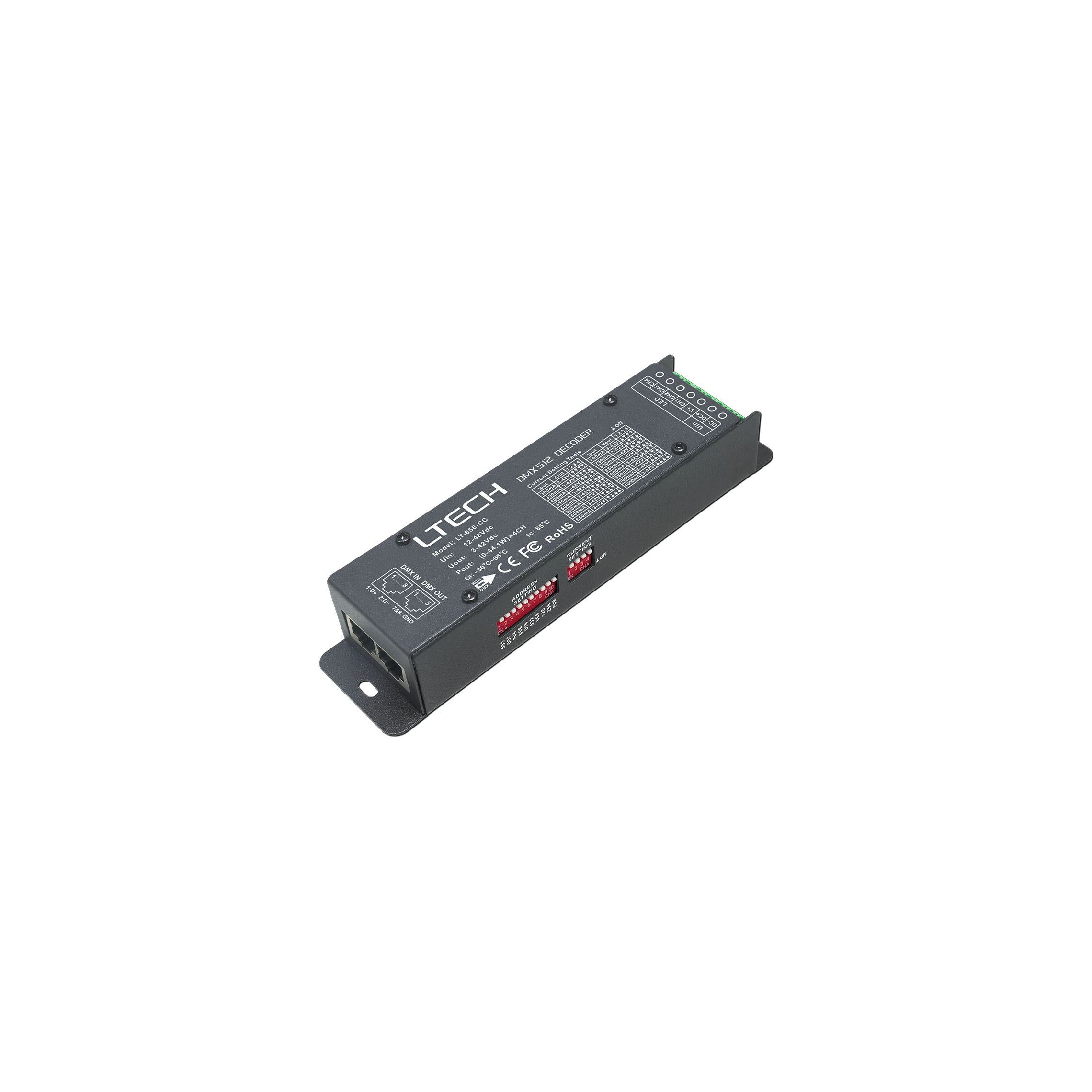 LT-858-CC DMX/RDM CC DECODER supports DMX512 signal bi-directional communication